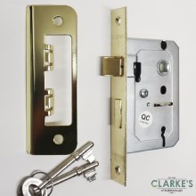 Sichern 2 Lever Sash Lock Brass