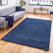 Sierra 9000 Shaggy  Dark Blue Rug 120x x 170cm