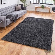 Sierra 9000 Shaggy  Dark Grey Rug 120x x 170cm