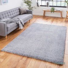 Sierra 9000 Shaggy  Grey Rug 120x x 170cm