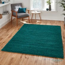 Sierra 9000 Shaggy  Jewel Green Rug 120x x 170cm