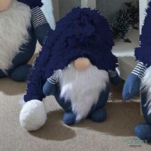 Super Furry Winter Wilfred Christmas Decoration Blue