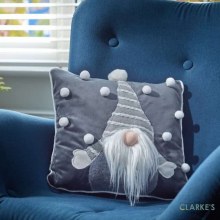 Gonkert Christmas Cushion Grey Gonkert Christmas Cushion Grey