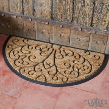 Half Moon Scroll - Heavy Duty Door Mat 75 x 45cm