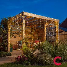 Smart String Light 200 LED Cool/Warm White Solar Powered 20m