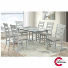 Sorrento Dining Set with 6 PU Chairs