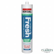 Soudal Stay Fresh Neutral Sanitary Silicone Clear 300ml