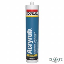 Soudal Acryrub Acrylic Sealant Black 310ml