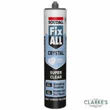 Soudal Fix All Crystal Sealant and Adhesive Clear 290ml