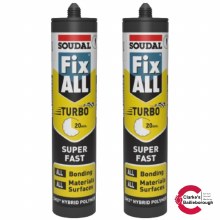 Soudal Fix All Turbo Sealant and Adhesive White PROMO PACK