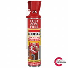 Soudal Genius Gun Gap Filling Foam 600ml Extra 20% Free