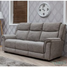 Spencer 3 seater fabric sofa light grey