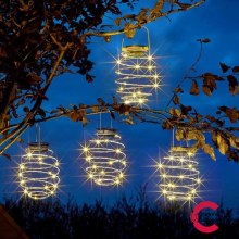 Spiralight Garden Solar Hanging Lights Pack of 4