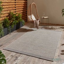 Stitch 9682 Outdoor Rug Beige/Black 120 x 170cm