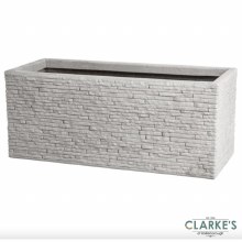 Strata Trough Slate Stone Effect Planter