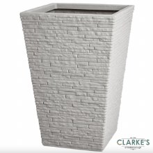 Strata Tall Slate Stone Effect Planter