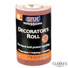 Stuk Grit 120 Decorators Roll Sanding Paper 5m