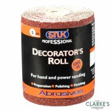 Stuk Grit 40 Decorators Roll Sanding Paper 5m