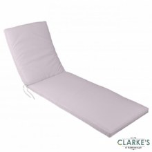 Oudoor Waterproof Garden Lounger Cushion Cream