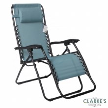 Zero Gravity Sun Lounger Garden Chair Turquoise