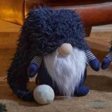 Super Furry Winter Wilbert Christmas Decoration Navy