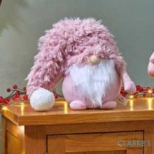 Super Furry Winter Wilbert Christmas Decoration Pink