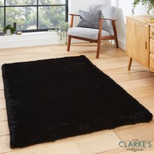 Super Teddy Black Rug 120 x 170cm