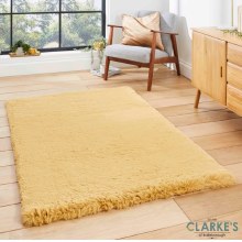 Super Teddy Mustard Rug 120 x 170cm