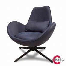 Swirl Swivel Chair Denim