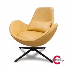 Swirl Swivel Chair Ochre