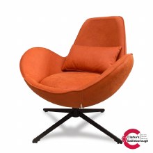 Swirl Swivel Chair Pumpkin