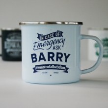 Top Bloke Enamel Barry Mug Top Bloke Enamel Barry Mug
