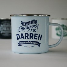 Top Bloke Enamel Darren Mug Top Bloke Enamel Darren Mug