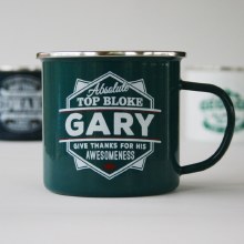 Top Bloke Enamel Gary Mug Top Bloke Enamel Gary Mug