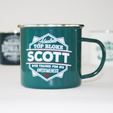 Top Bloke Enamel Scott Mug