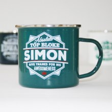 Top Bloke Enamel Simon Mug