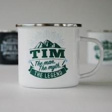 Top Bloke Enamel Tim Mug