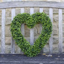 Topiary Heart Faux Garden Decor