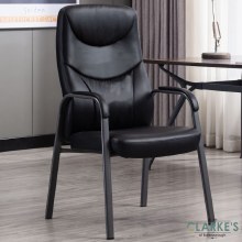 Travis Contemporary Fireside Chair Black