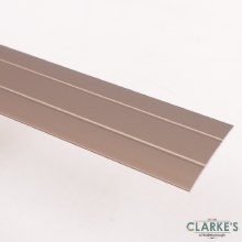 Flat Floor Cover Strip A08 Brushed Silver 90cm