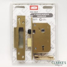 Union 5 Lever Mortice Sashlock with Roller Bolt