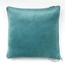 Velvet Duck Egg Piped Cushion