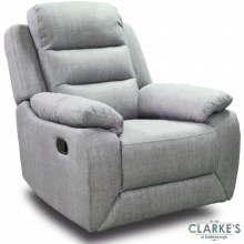 Venus 1 Seater Fabric Recliner Grey Venus 1 Seater Fabric Recliner Grey