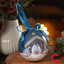 Nativity Vintage Baubles Set of 7 Nativity Vintage Baubles Set of 7