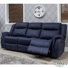 Walton 3 Seater Recliner Sofa Denim