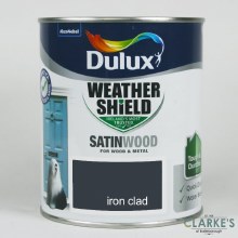 Dulux Weather Shield Satinwood Paint Iron Clad 750 ml