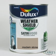 Dulux Weather Shield Satinwood Paint Modern Stone 750 ml