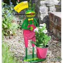 Welcome Frog Pot - Garden Planter