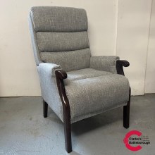 Wesley Fireside Chair Linen Grey