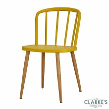 Willow yellow dining chair